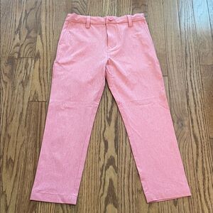 Vineyard Vines Performance Breaker Pants Pink Salmon Boy’s Sz 6